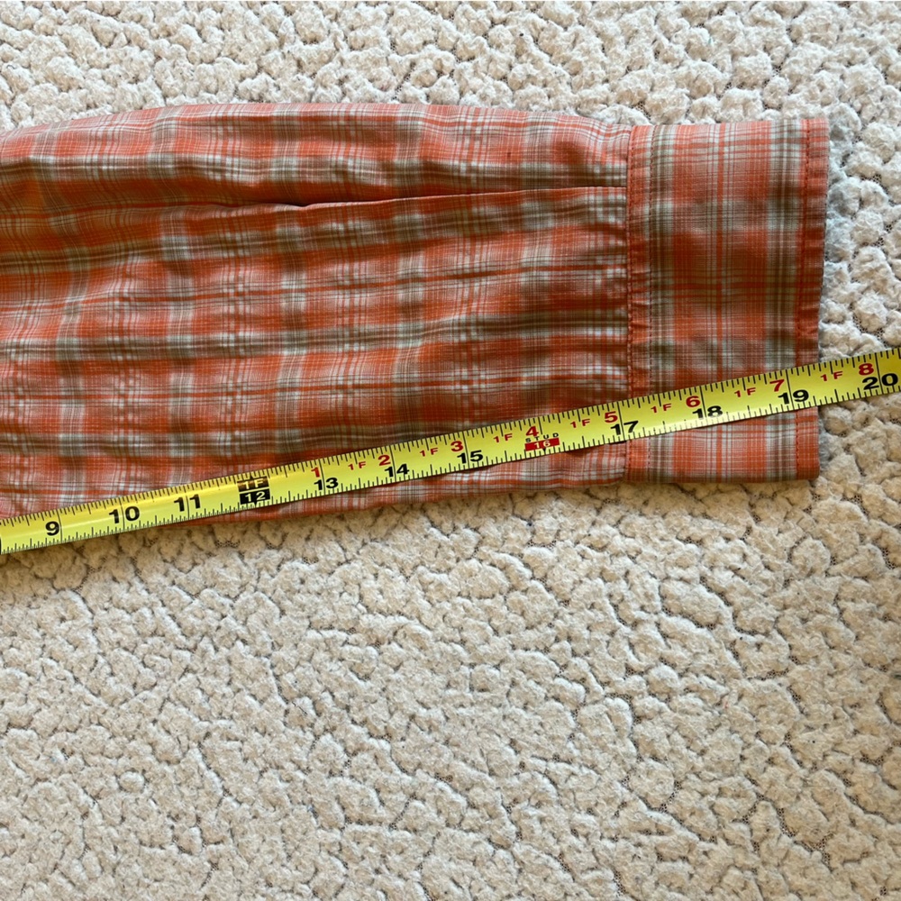 Duluth Trading Sidewinder Plaid Button-Up Shirt – Orange – Women’s Medium - Picture 9 of 9